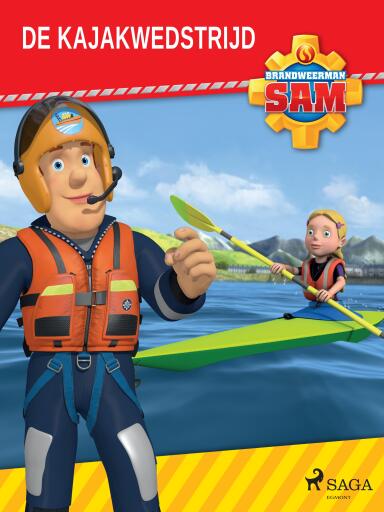 Portada del libro «Brandweerman Sam - De kajakwedstrijd», de Mattel