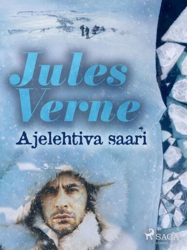 Portada del libro «Ajelehtiva saari», de Jules Verne
