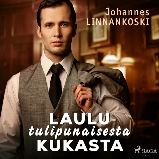 Portada del audiolibro «Laulu tulipunaisesta kukasta», de Johannes Linnankoski