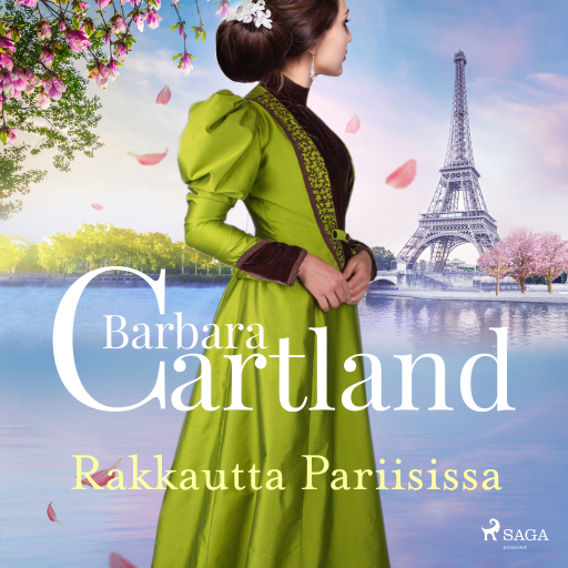 Portada del audiolibro «Rakkautta Pariisissa», de Barbara Cartland