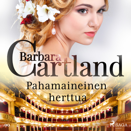 Portada del audiolibro «Pahamaineinen herttua», de Barbara Cartland
