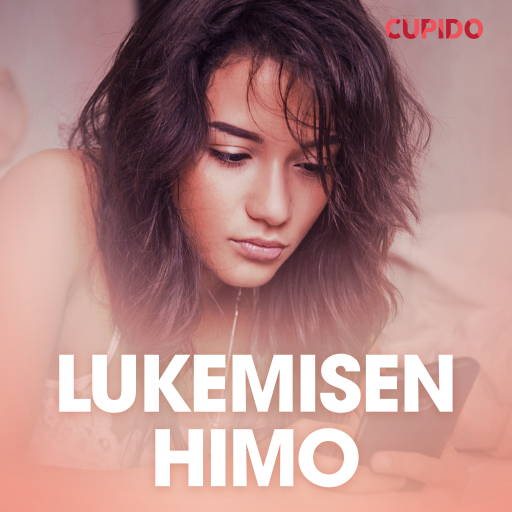 Portada del audiolibro «Lukemisen himo – eroottinen novelli», de Cupido