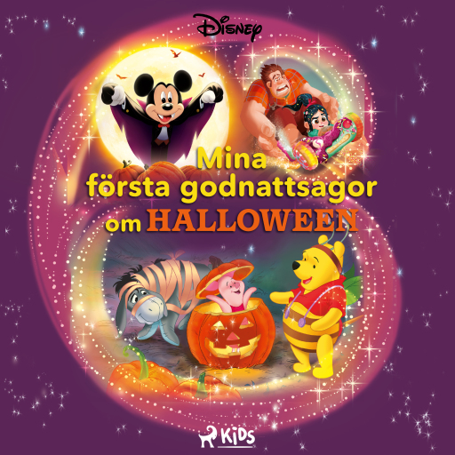 Portada del audiolibro «Mina första godnattsagor om Halloween», de Disney