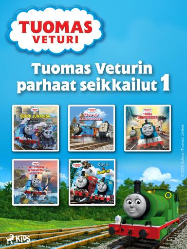 Portada del libro «Tuomas Veturin parhaat seikkailut 1», de Mattel