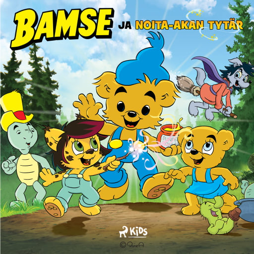 Portada del audiolibro «Bamse ja noita-akan tytär», de Charlotta Borelius, Ida Kjellin