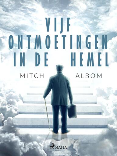 Portada del libro «Vijf ontmoetingen in de hemel», de Mitch Albom