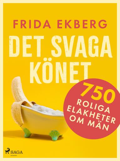 Portada del libro «Det svaga könet: 750 roliga elakheter om män», de Frida Ekberg