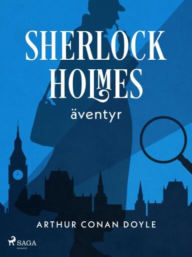 Portada del libro «Sherlock Holmes äventyr», de Arthur Conan Doyle