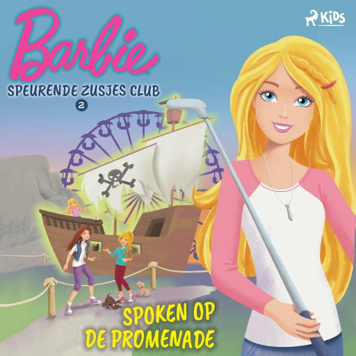 Portada del audiolibro «Barbie Speurende Zusjes Club 2 - Spoken op de promenade», de Mattel