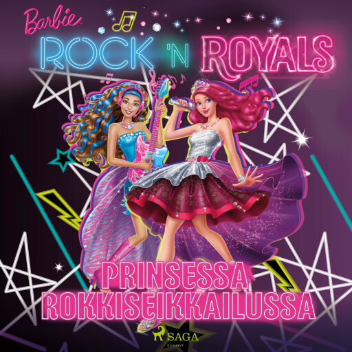 Portada del audiolibro «Barbie - Prinsessa rokkiseikkailussa», de Mattel