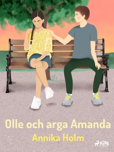 Portada del libro «Olle och arga Amanda», de Annika Holm