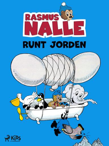 Portada del libro «Rasmus Nalle runt jorden», de Carla Hansen, Vilhelm Hansen