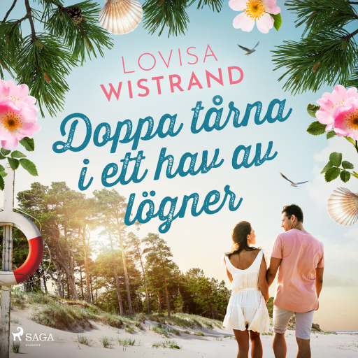 Portada del audiolibro «Doppa tårna i ett hav av lögner», de Lovisa Wistrand