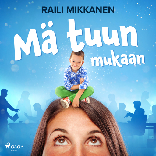 Portada del audiolibro «Mä tuun mukaan», de Raili Mikkanen