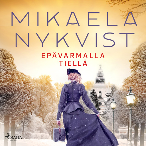 Portada del audiolibro «Epävarmalla tiellä», de Mikaela Nykvist