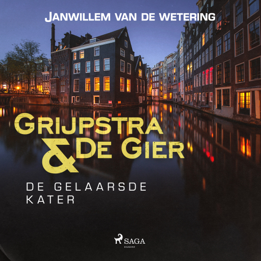 Portada del audiolibro «De gelaarsde kater», de Janwillem van de Wetering