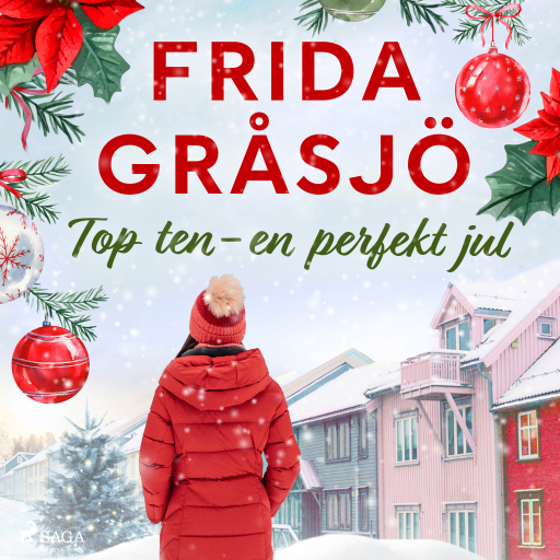 Portada del audiolibro «Top ten – en perfekt jul», de Frida Gråsjö