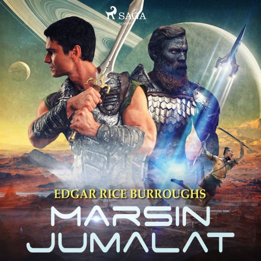 Portada del audiolibro «Marsin jumalat», de Edgar Rice Burroughs