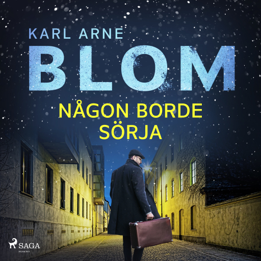Portada del audiolibro «Någon borde sörja», de Karl Arne Blom