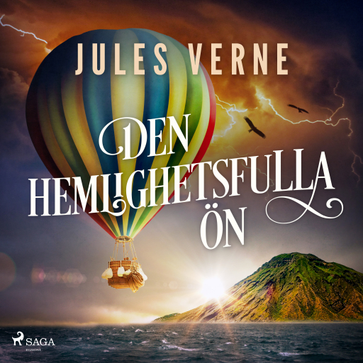 Portada del audiolibro «Den hemlighetsfulla ön», de Jules Verne