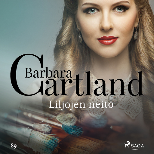 Portada del audiolibro «Liljojen neito», de Barbara Cartland