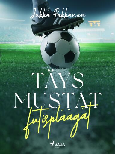 Portada del libro «Täysmustat futispläägät», de Jukka Pakkanen