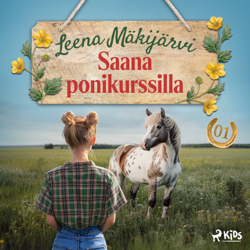 Portada del audiolibro «Saana ponikurssilla», de Leena Mäkijärvi