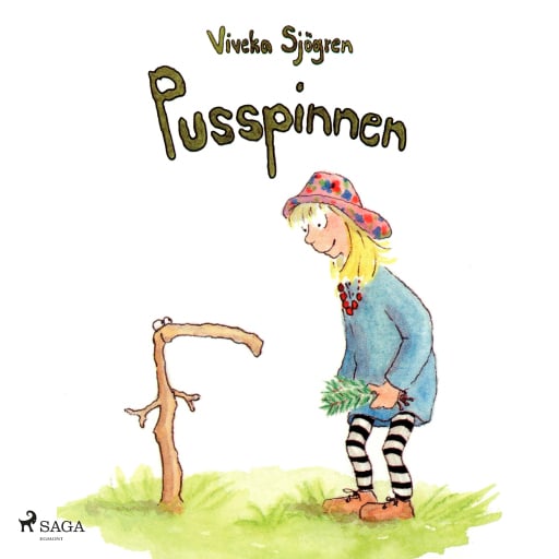 Portada del audiolibro «Pusspinnen», de Viveka Sjögren