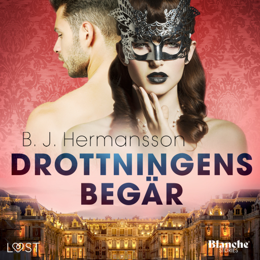 Portada del audiolibro «Drottningens begär - erotisk novell», de B. J. Hermansson