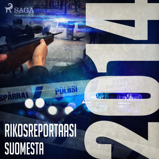 Portada del audiolibro «Rikosreportaasi Suomesta 2014»