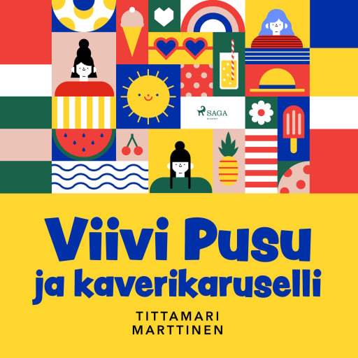 Portada del audiolibro «Viivi Pusu ja kaverikaruselli», de Tittamari Marttinen