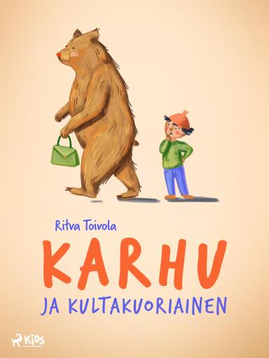 Portada del libro «Karhu ja kultakuoriainen», de Ritva Toivola