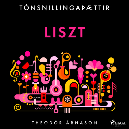 Portada del audiolibro «Tónsnillingaþættir: Liszt», de Theódór Árnason