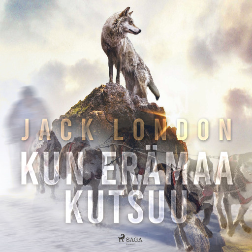 Portada del audiolibro «Kun erämaa kutsuu», de Jack London