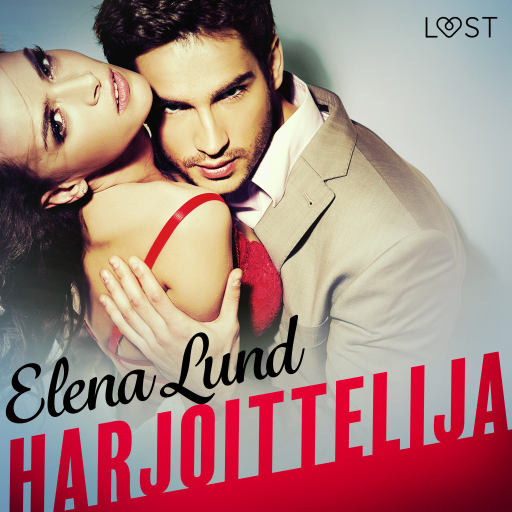 Portada del audiolibro «Harjoittelija - eroottinen novelli», de Elena Lund