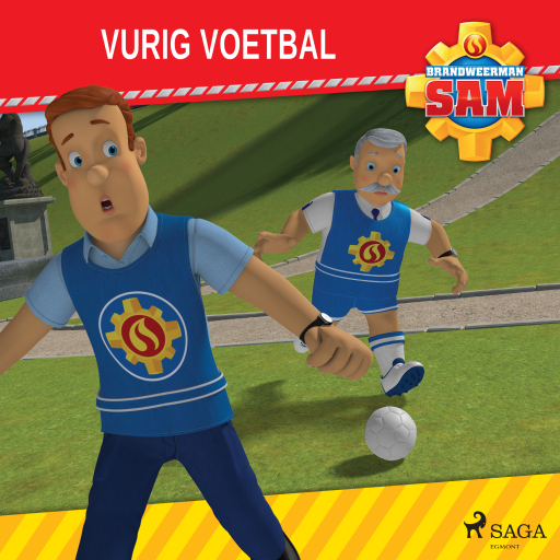 Portada del audiolibro «Brandweerman Sam - Vurig voetbal», de Mattel