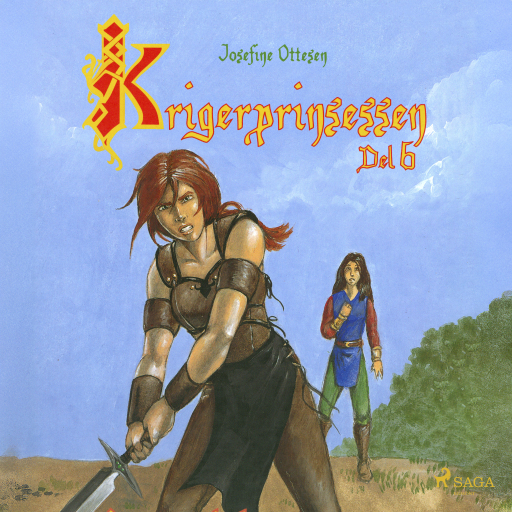 Portada del audiolibro «Krigerprinsessen 6. Den blå sten», de Josefine Ottesen