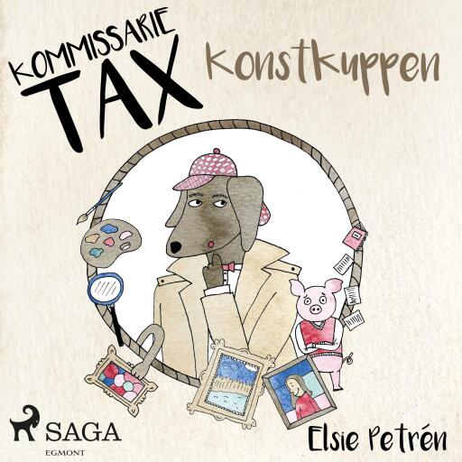Portada del audiolibro «Kommissarie Tax: Konstkuppen», de Elsie Petrén