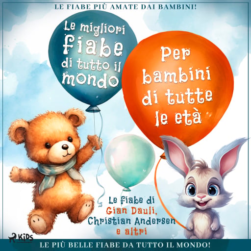 Portada del audiolibro «Una raccolta delle migliori fiabe da tutto il mondo», de Christian Andersen, Fratelli Grimm
