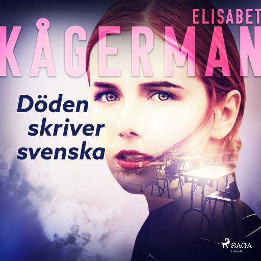Portada del audiolibro «Döden skriver svenska», de Elisabet Kågerman