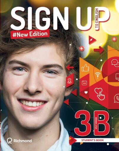 Portada del libro «Sign up to English 3B New edition Student´s Book»