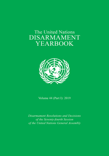 United Nations Disarmament Yearbook 2019