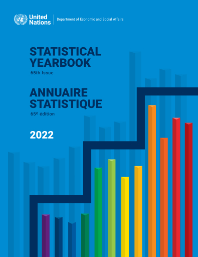 Portada del libro «Statistical Yearbook 2022, Sixty-fifth Issue/Annuaire statistique 2022», de Department of Economic and Social Affairs
