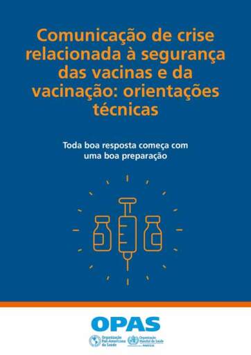 Comunicação de crise relacionada à segurança das vacinas e da vacinação