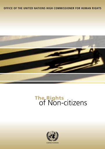 Portada del libro «The Rights of Non-citizens», de Office of the United Nations High Commissioner for Human Rights