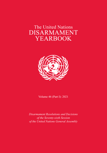 United Nations Disarmament Yearbook 2021