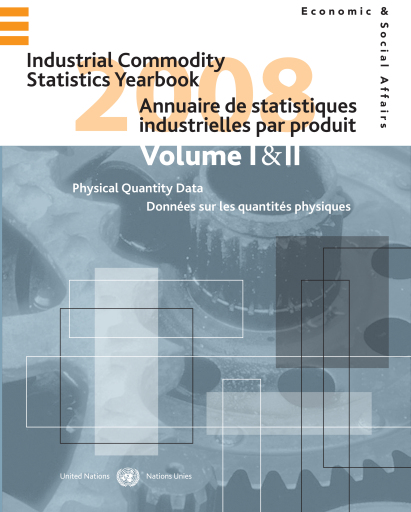 Industrial Commodity Statistics Yearbook 2008/Annuaire de statistiques industrielles par produit 2008