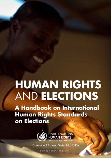 Portada del libro «Human Rights and Elections», de Office of the United Nations High Commissioner for Human Rights