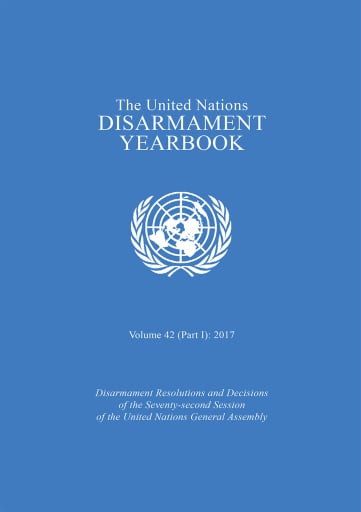 United Nations Disarmament Yearbook 2017