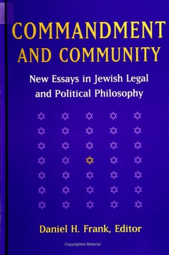 Portada del libro «Commandment and Community»